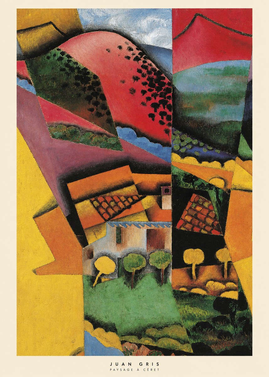 Juan Gris Paysage À Céret No6 - Plakát