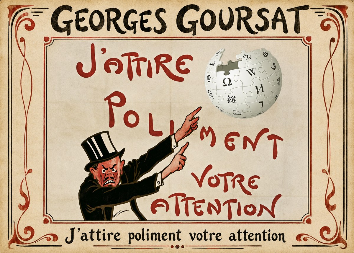 Georges Goursat J'attire Poliment Votre Attention No1 - Plakát