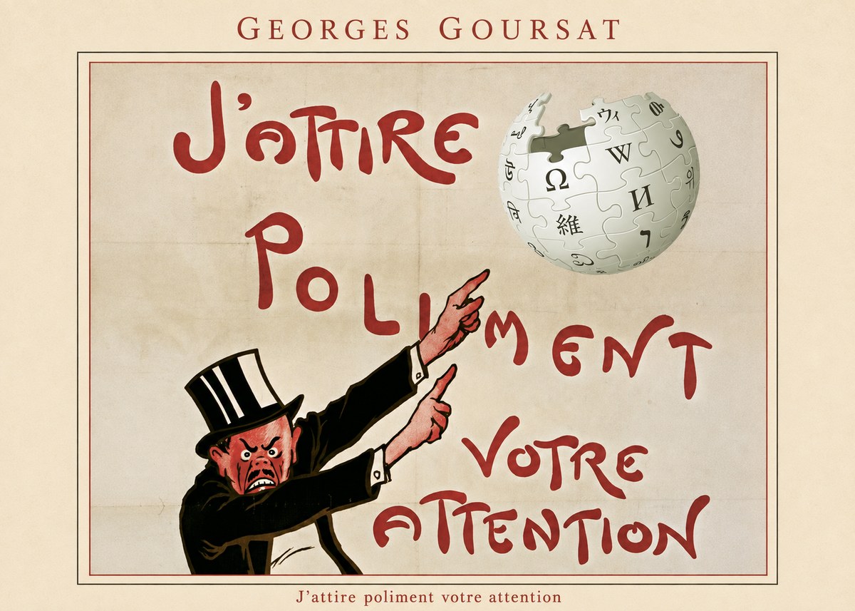 Georges Goursat J'attire Poliment Votre Attention No4 - Plakát