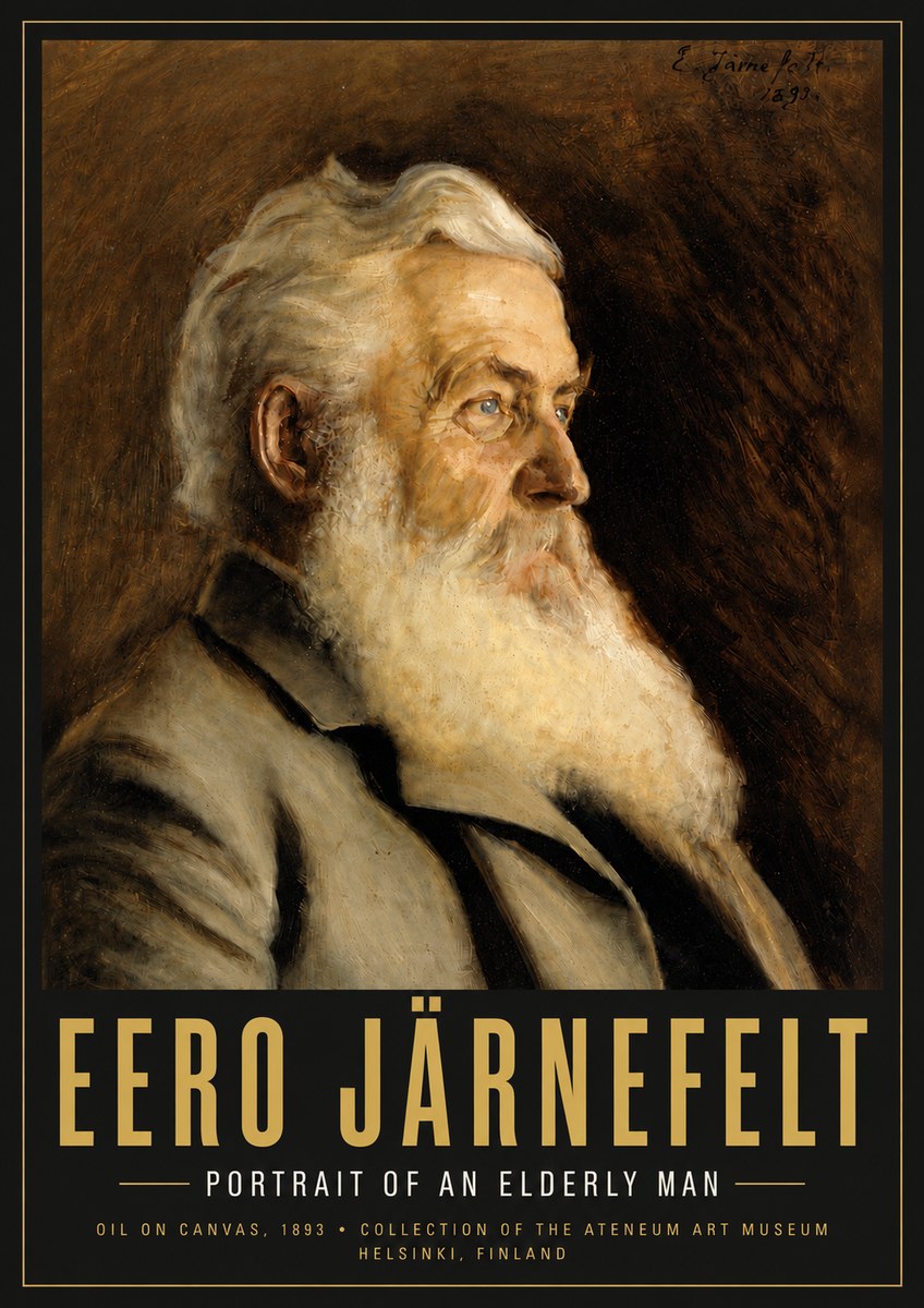 Eero Järnefelt Portrait of an Elderly Man No5 - Plakát