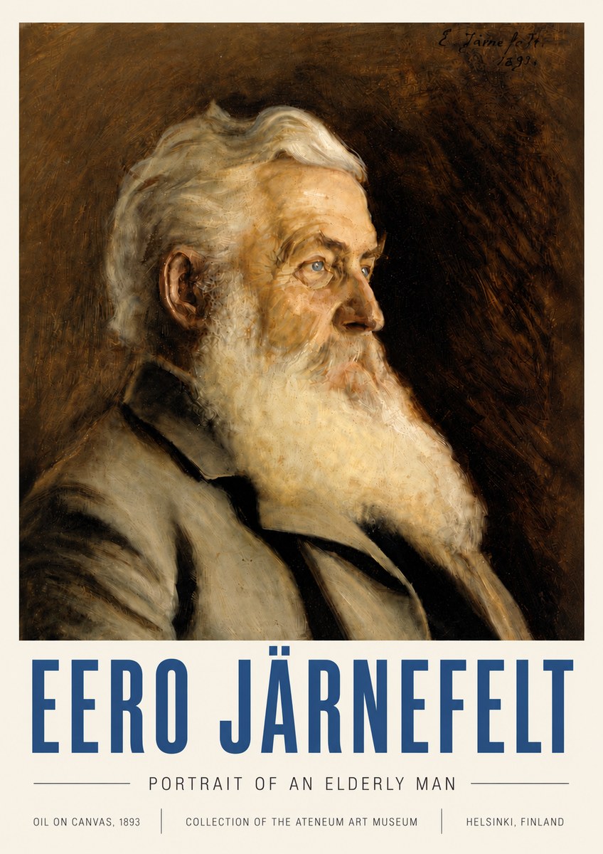 Eero Järnefelt Portrait of an Elderly Man No6 - Plakát