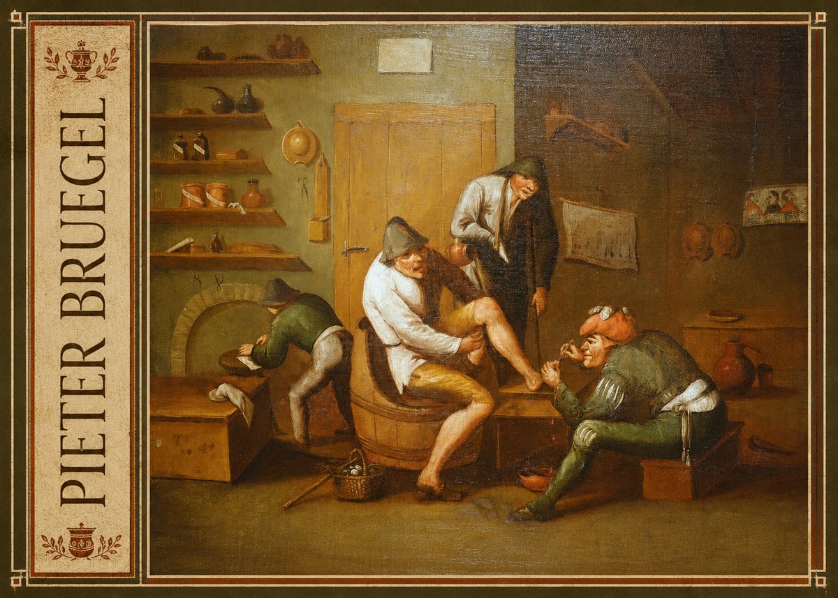 Pieter Bruegel The Foot Operation No2 - Plakát