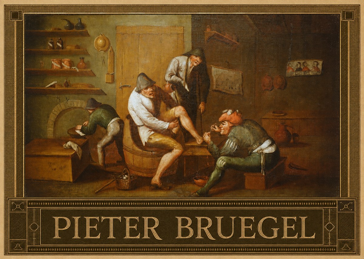 Pieter Bruegel The Foot Operation No3 - Plakát