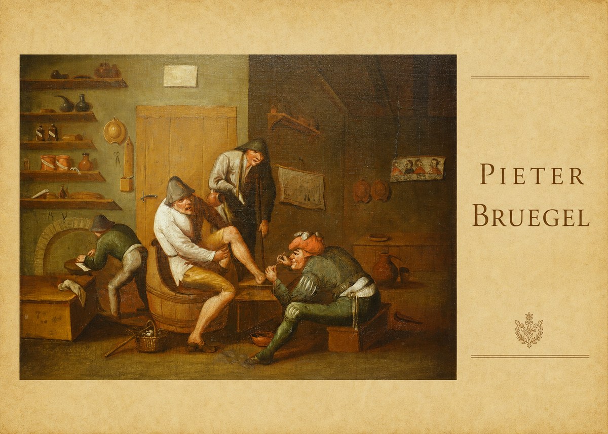 Pieter Bruegel The Foot Operation No4 - Plakát