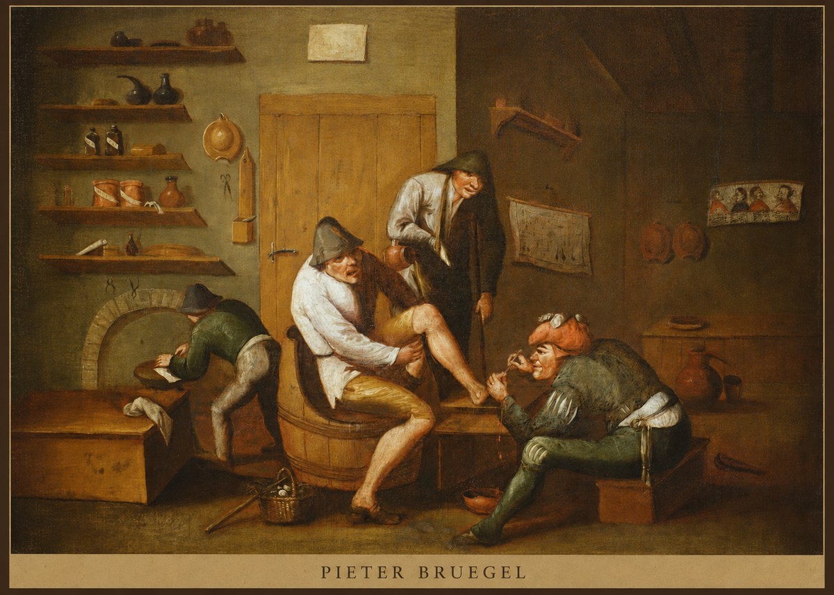 Pieter Bruegel The Foot Operation No5 - Plakát