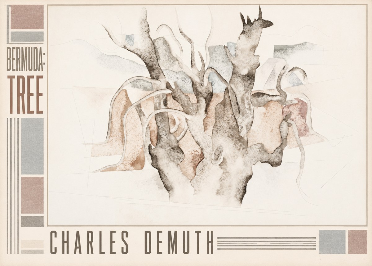 Charles Demuth Bermuda: Tree No5 - Plakát