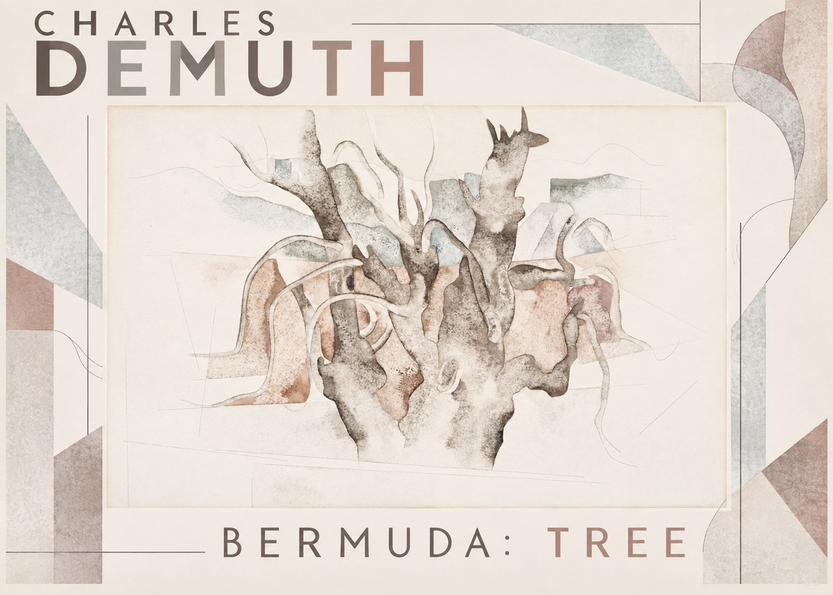 Charles Demuth Bermuda: Tree No6 - Plakát