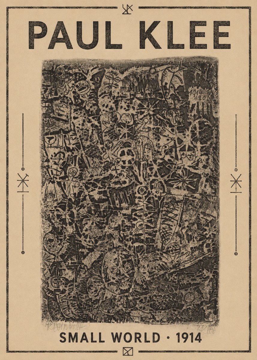 Paul Klee Small World No1 - Plakát