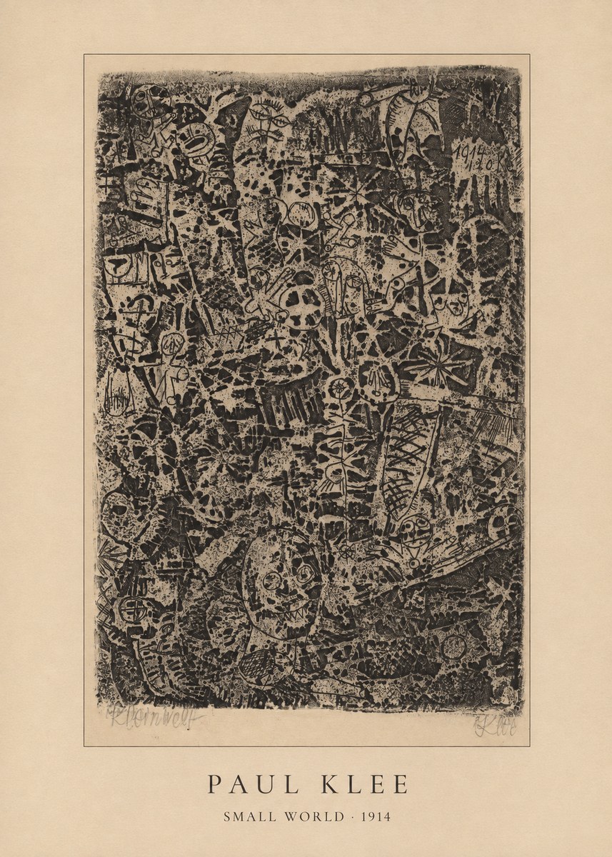 Paul Klee Small World No4 - Plakát