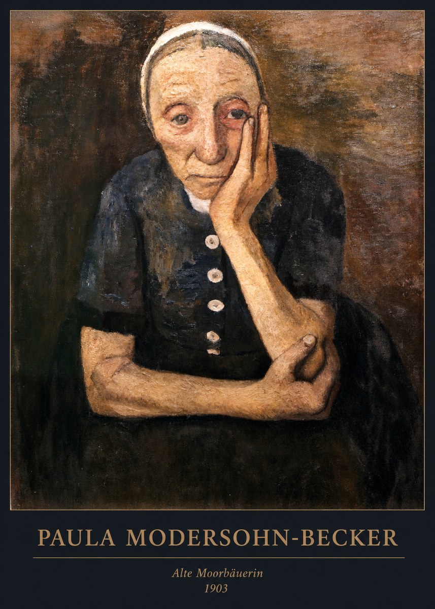 Paula Modersohn-Becker Alte Moorbäuerin No6 - Plakát