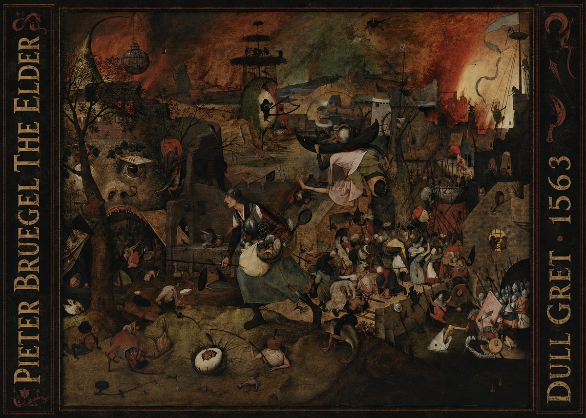 Pieter Bruegel Dull Gret III No5 - Plakát