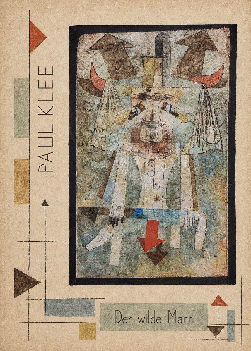 Paul Klee Der Wilde Mann No2 - Plakát