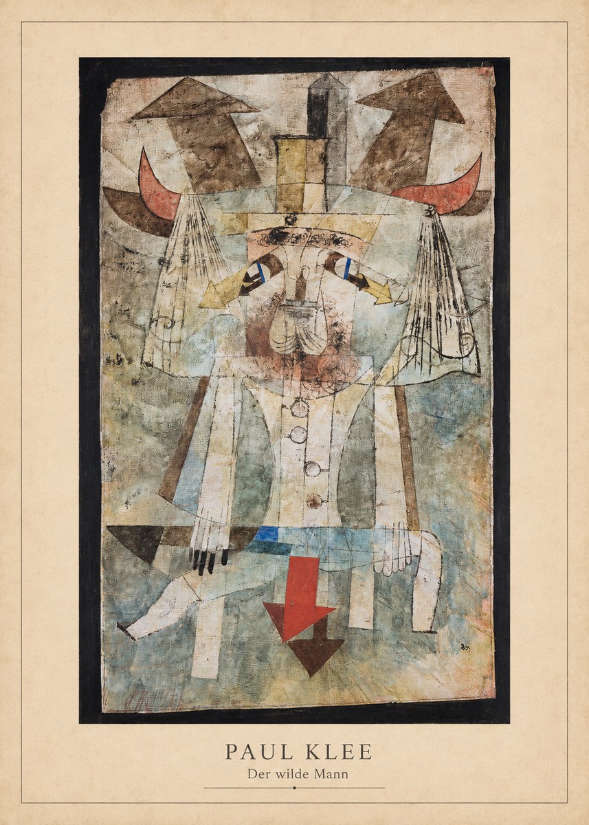 Paul Klee Der Wilde Mann No3 - Plakát