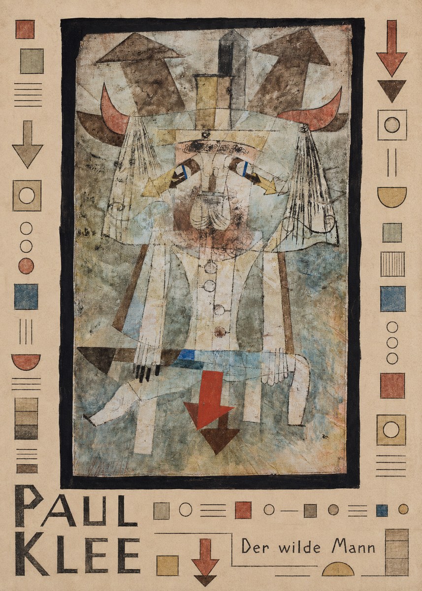 Paul Klee Der Wilde Mann No4 - Plakát