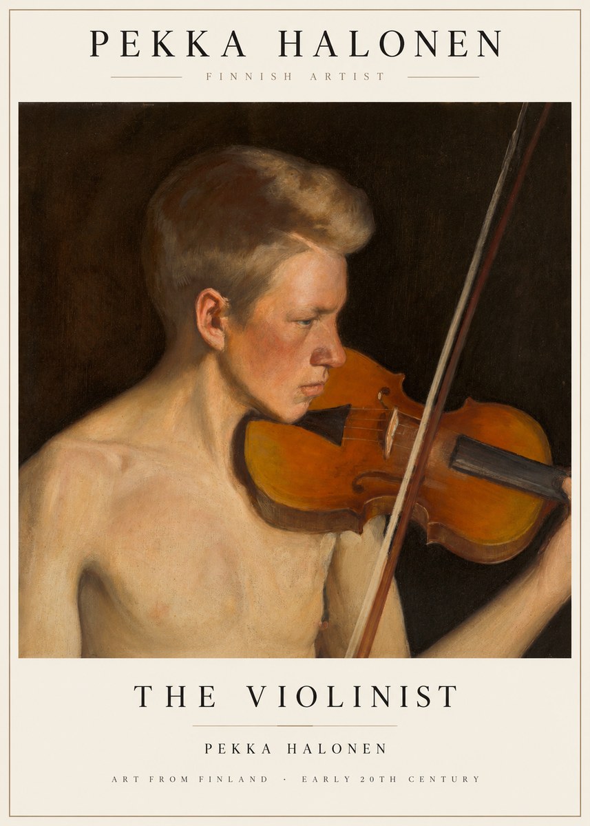 Pekka Halonen The Violinist No1 - Plakát