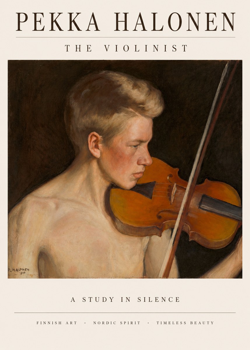 Pekka Halonen The Violinist No2 - Plakát