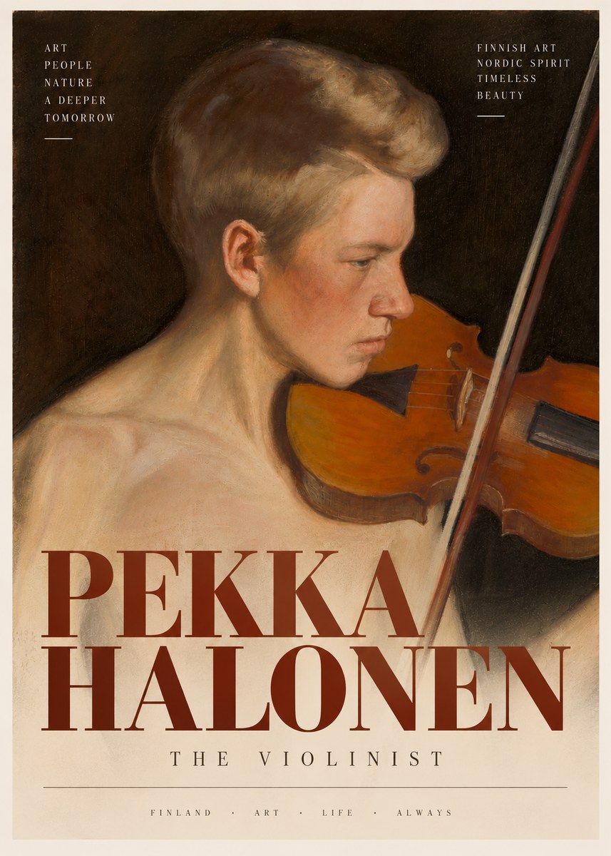 Pekka Halonen The Violinist No4 - Plakát