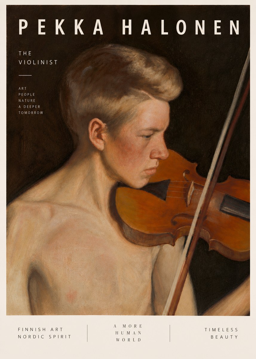 Pekka Halonen The Violinist No5 - Plakát