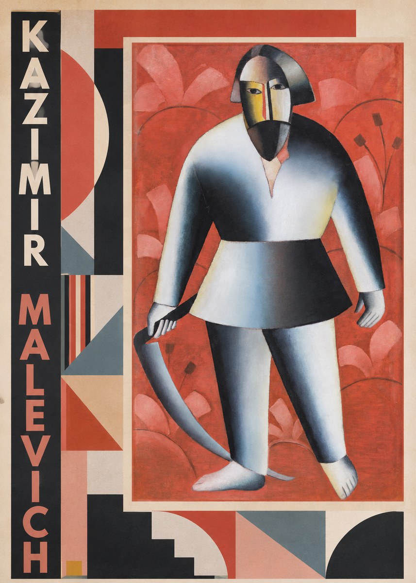 Kazimir Malevich Peasant with Scythe No2 - Plakát