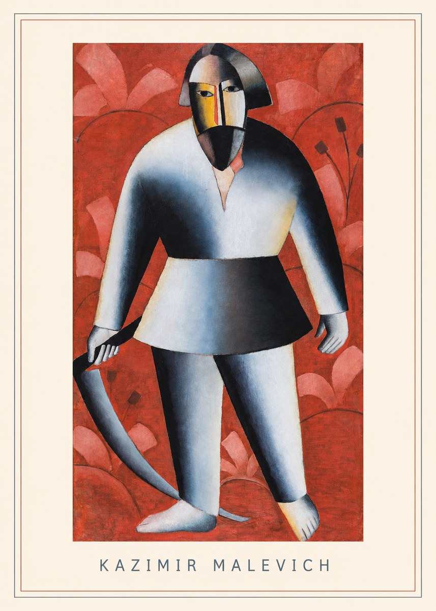 Kazimir Malevich Peasant with Scythe No3 - Plakát