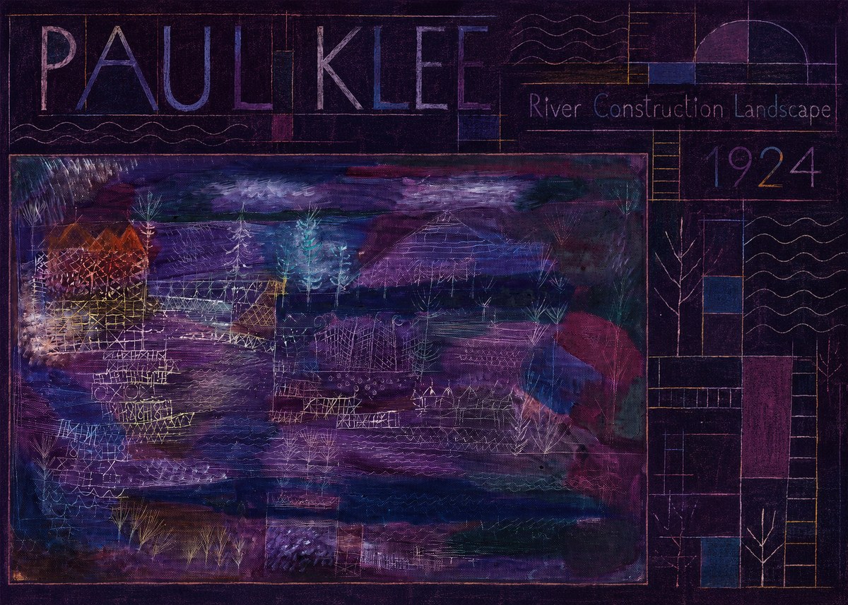 Paul Klee River Construction Landscape No6 - Plakát