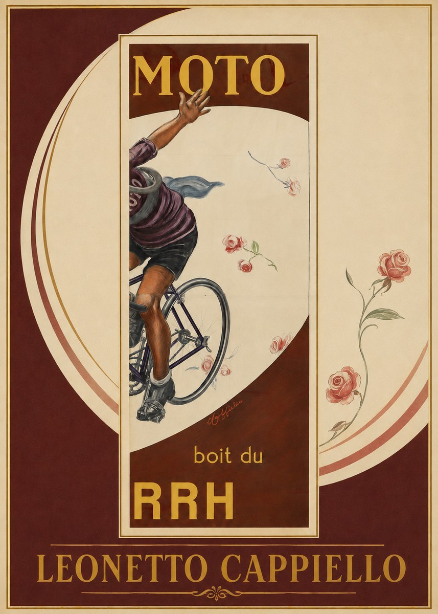 Leonetto Cappiello Moto Rrh No2 - Plakát