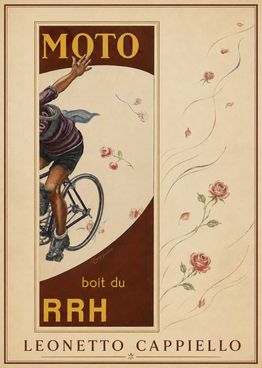 Leonetto Cappiello Moto Rrh No5 - Plakát