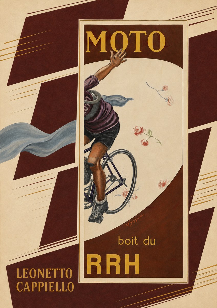 Leonetto Cappiello Moto Rrh No6 - Plakát
