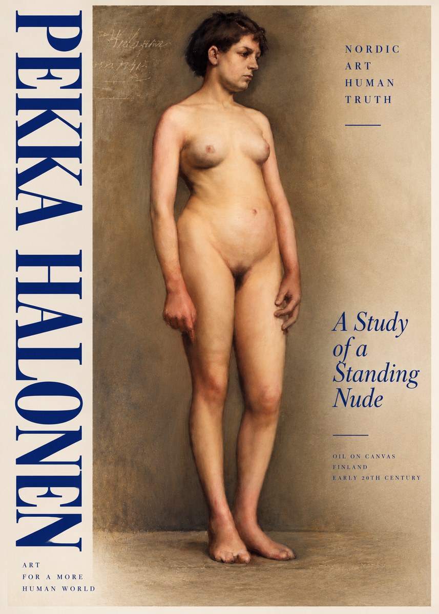 Pekka Halonen A Study of a Standing Nude No5 - Plakát