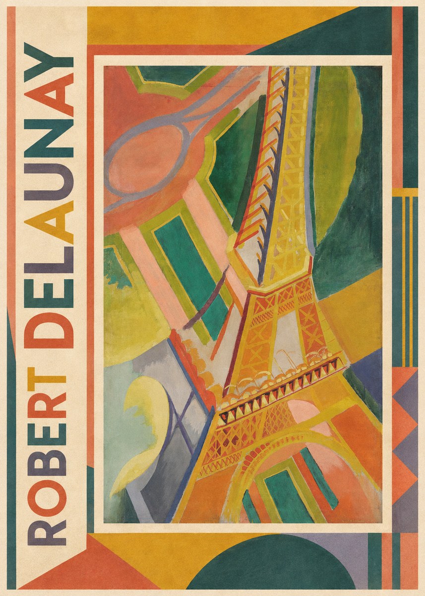 Robert Delaunay The Eiffel Tower No1 - Plakát