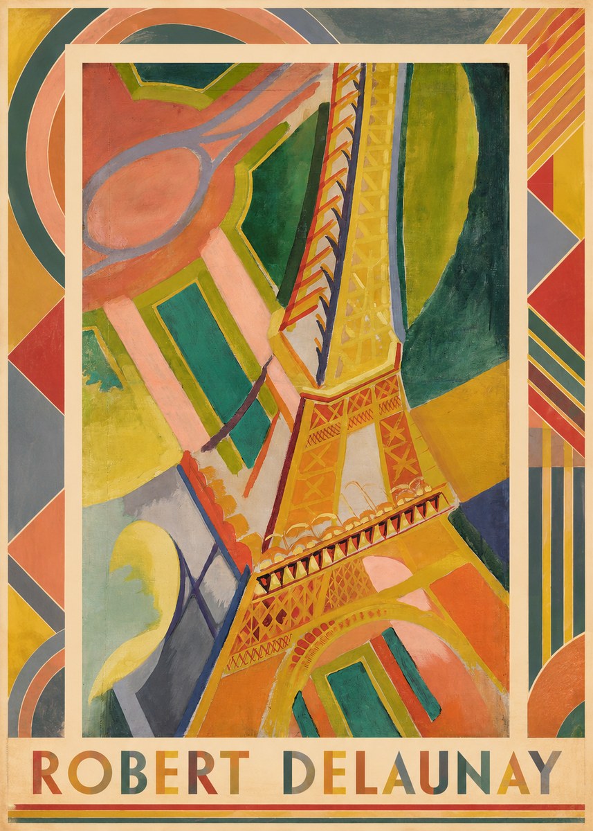 Robert Delaunay The Eiffel Tower No2 - Plakát