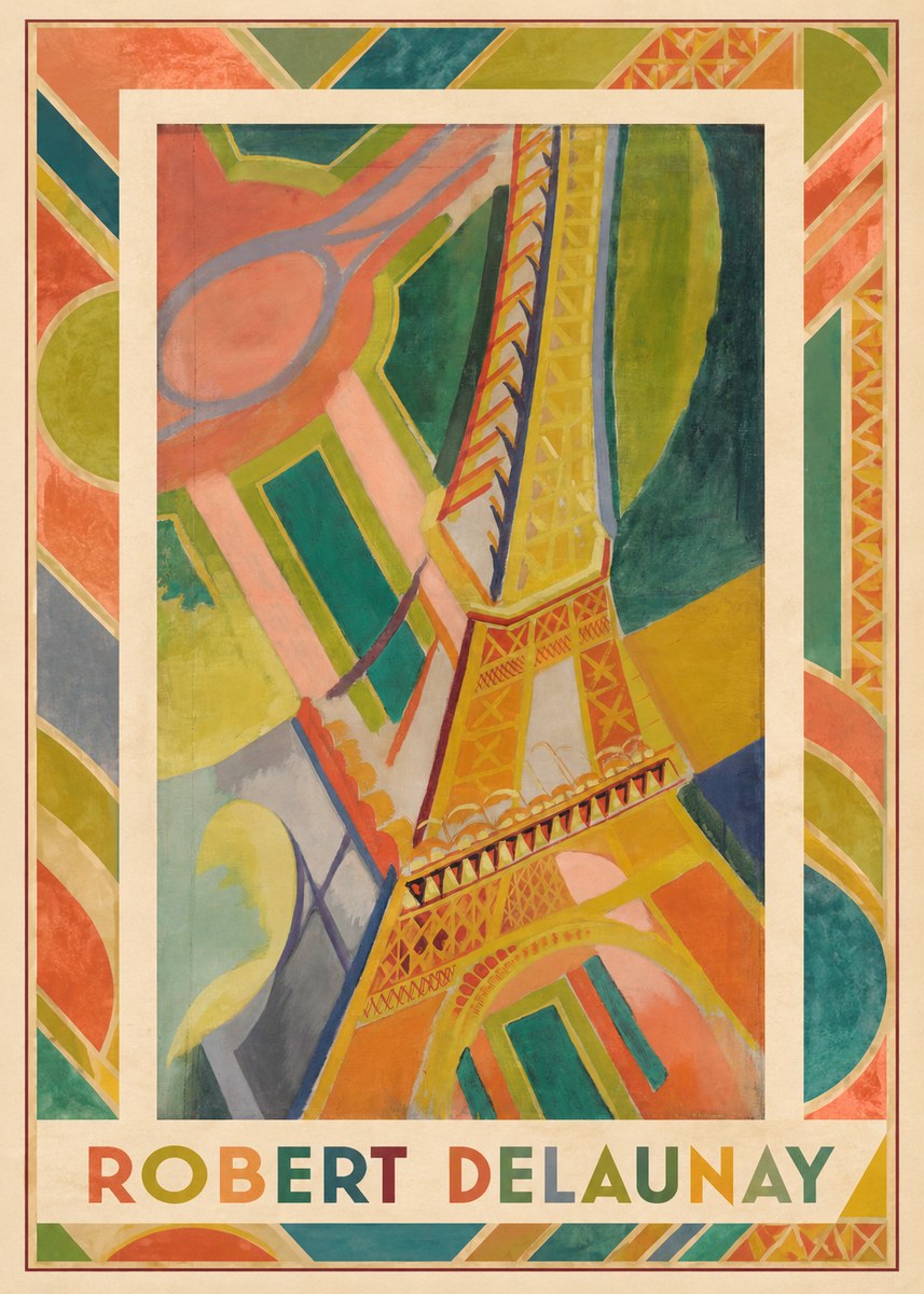 Robert Delaunay The Eiffel Tower No3 - Plakát