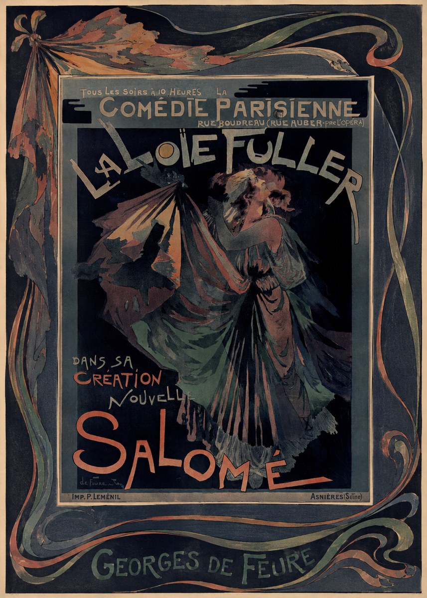 Georges de Feure La Loïe Fuller - Salomé III No2 - Plakát