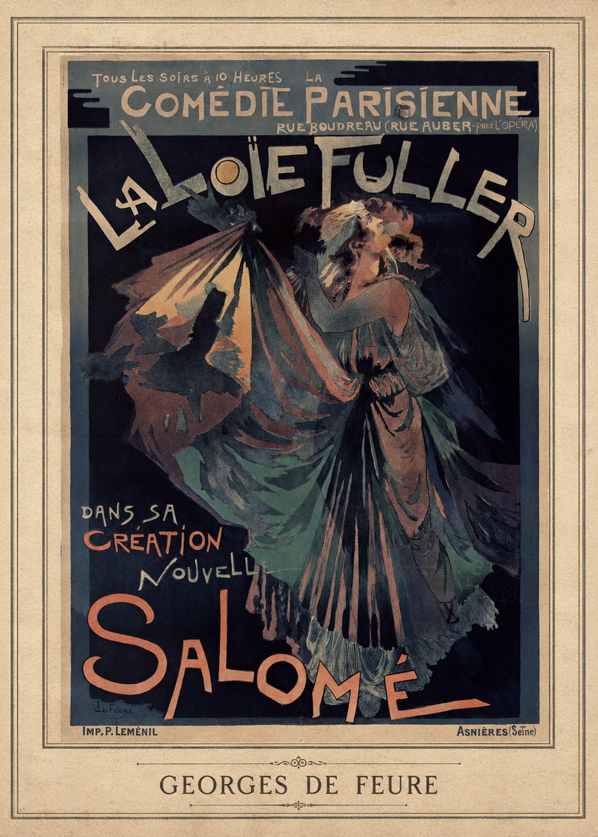 Georges de Feure La Loïe Fuller - Salomé III No3 - Plakát