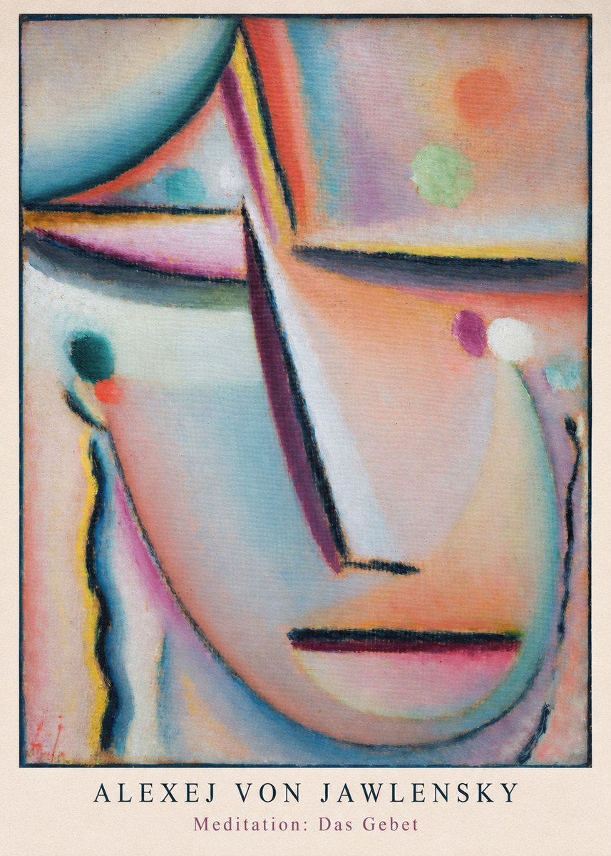 Alexej von Jawlensky Meditation: Das Gebet No6 - Plakát