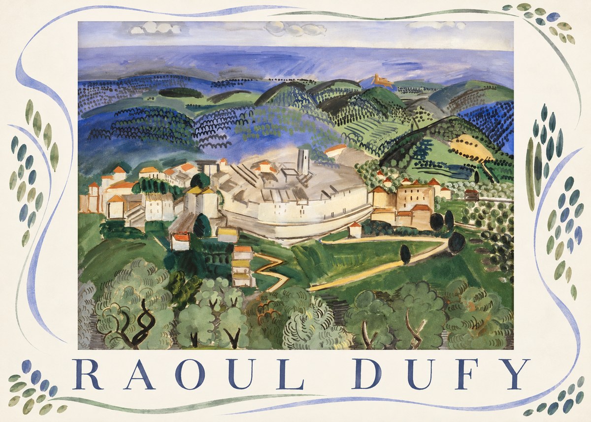 Raoul Dufy Vue De Vence No4 - Plakát