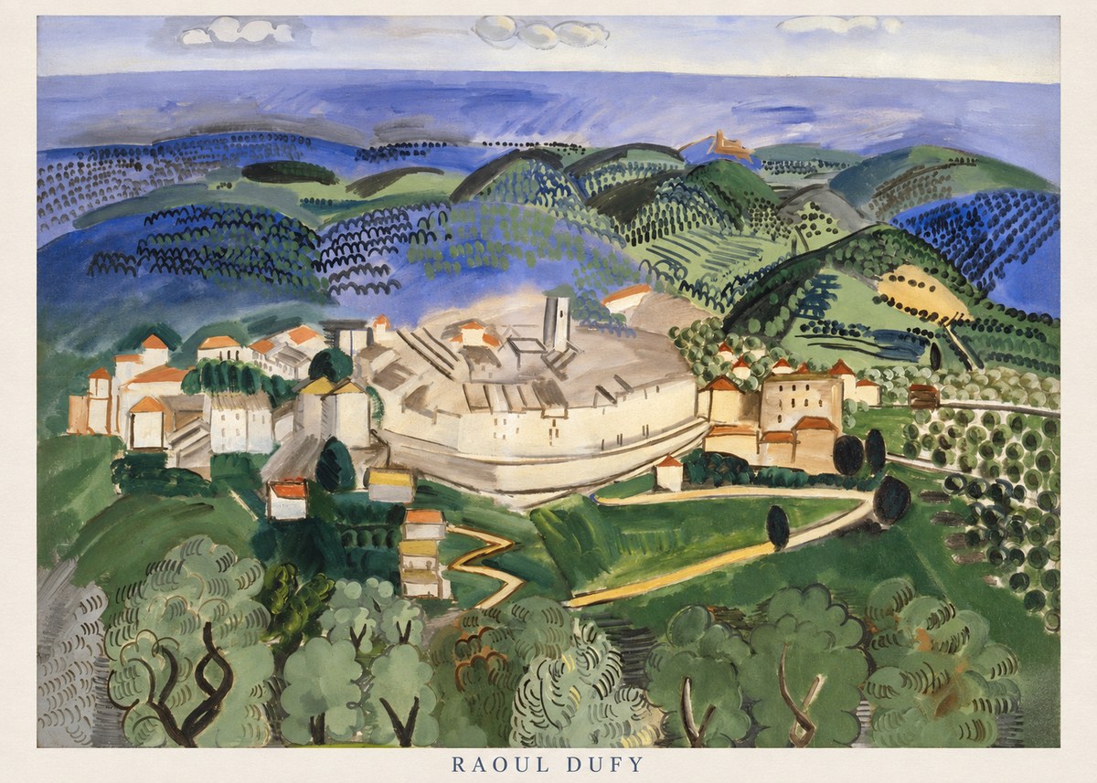 Raoul Dufy Vue De Vence No6 - Plakát