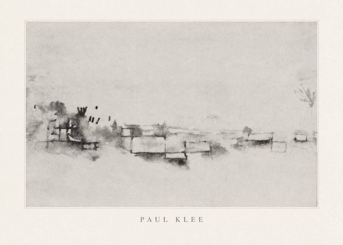 Paul Klee View of the Valley No4 - Plakát