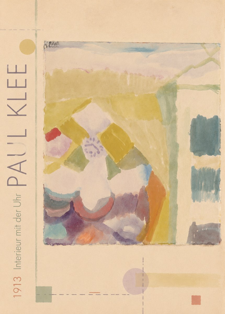 Paul Klee Interieur Mit Der Uhr I No2 - Plakát