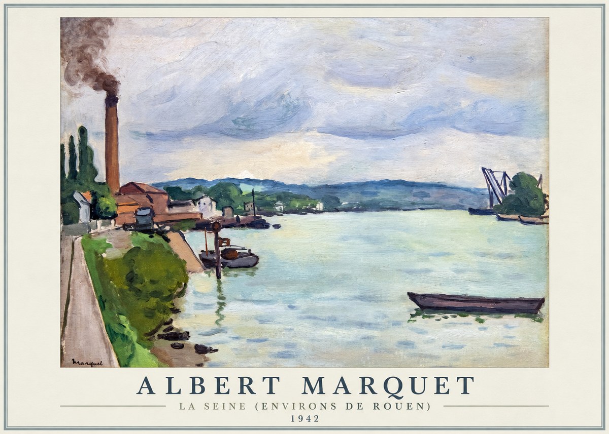 Albert Marquet La Seine (Environs De Rouen) No1 - Plakát