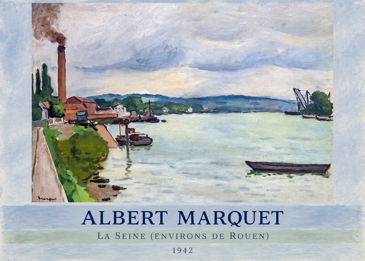 Albert Marquet La Seine (Environs De Rouen) No5 - Plakát