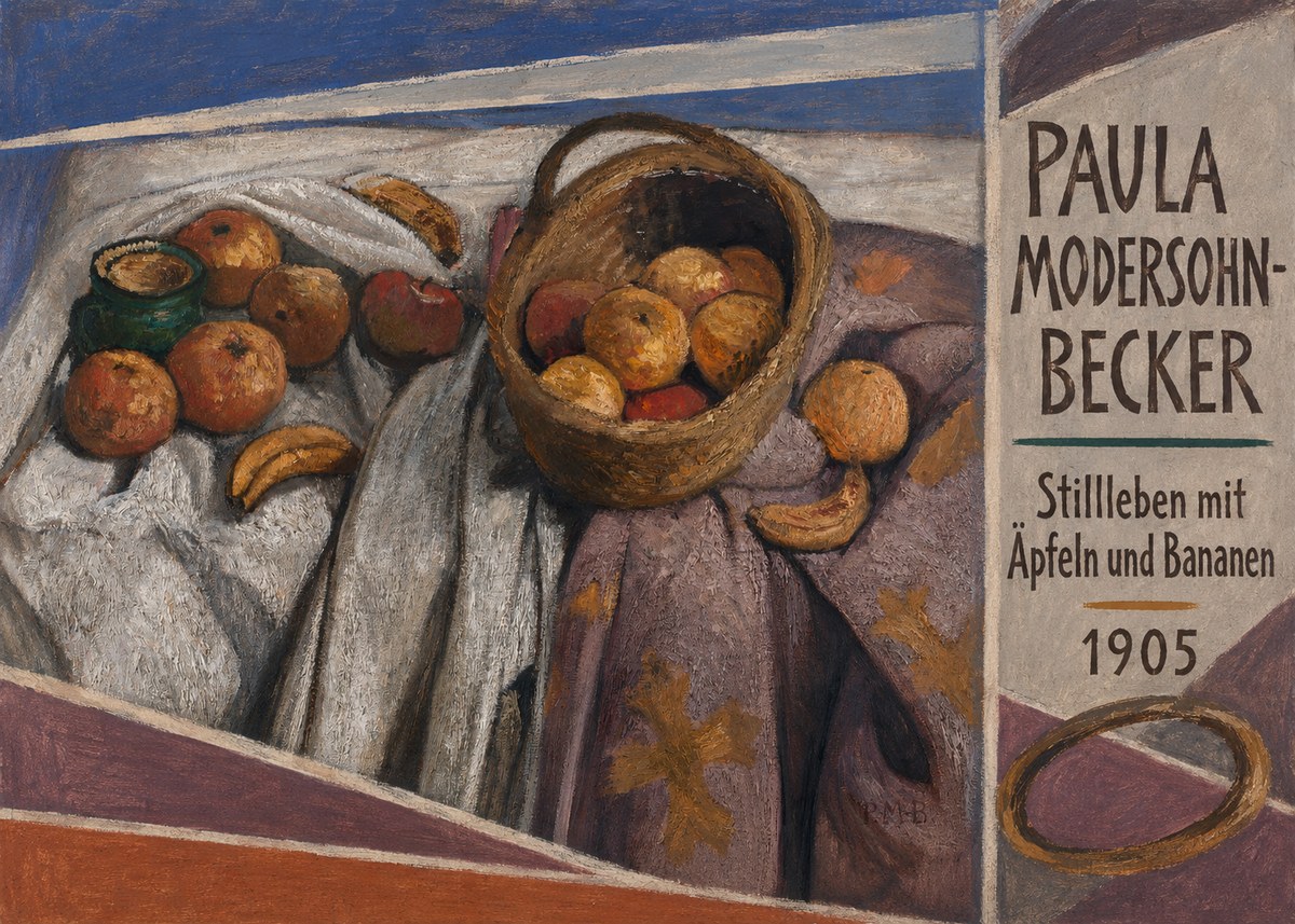 Paula Modersohn-Becker Stillleben Mit Äpfeln Und Bananen No4 - Plakát