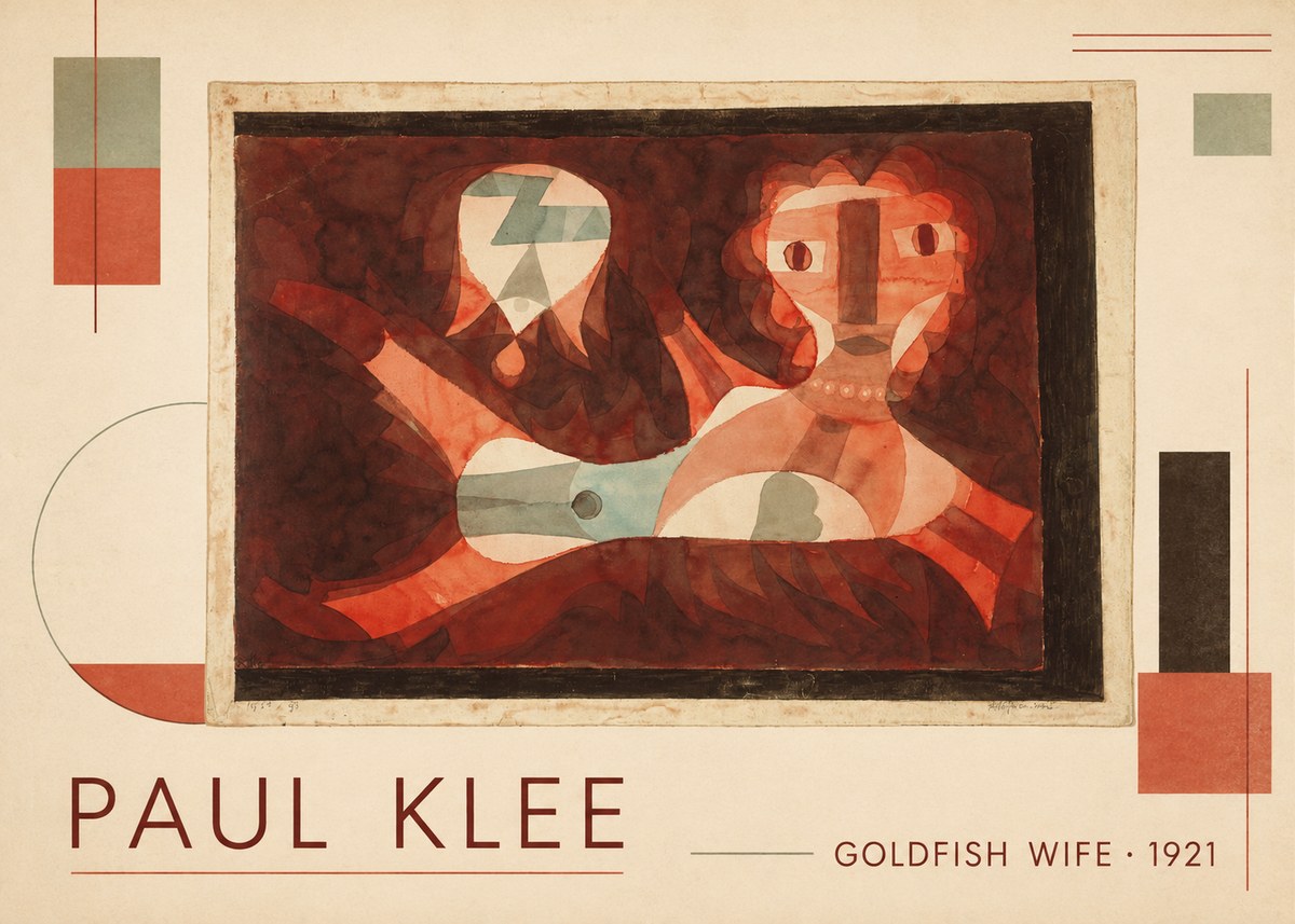 Paul Klee Goldfish Wife No1 - Plakát