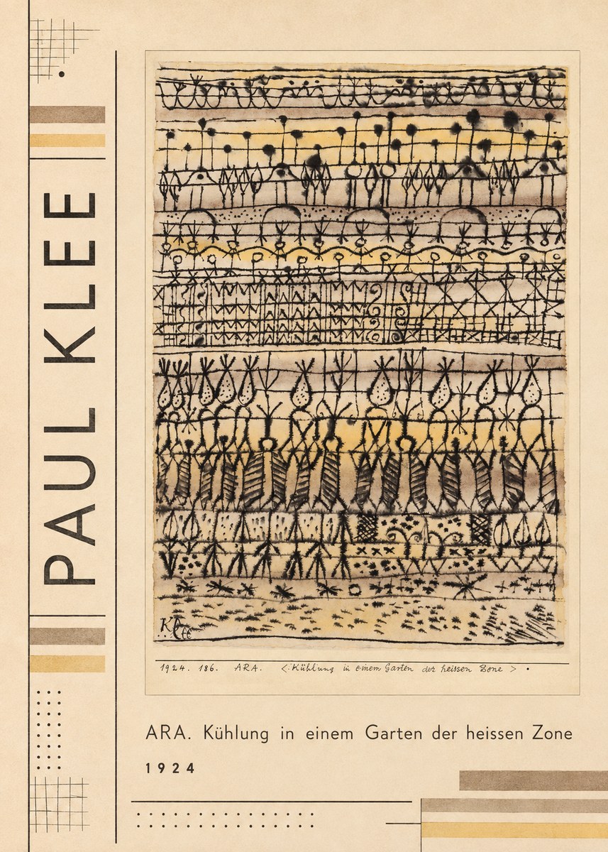 Paul Klee Ara. Kühlung in Einem Garten Der Heissen Zone No3 - Plakát
