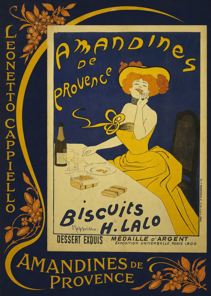 Leonetto Cappiello Amandines De Provence Biscuits H. Lalo III No2 - Plakát