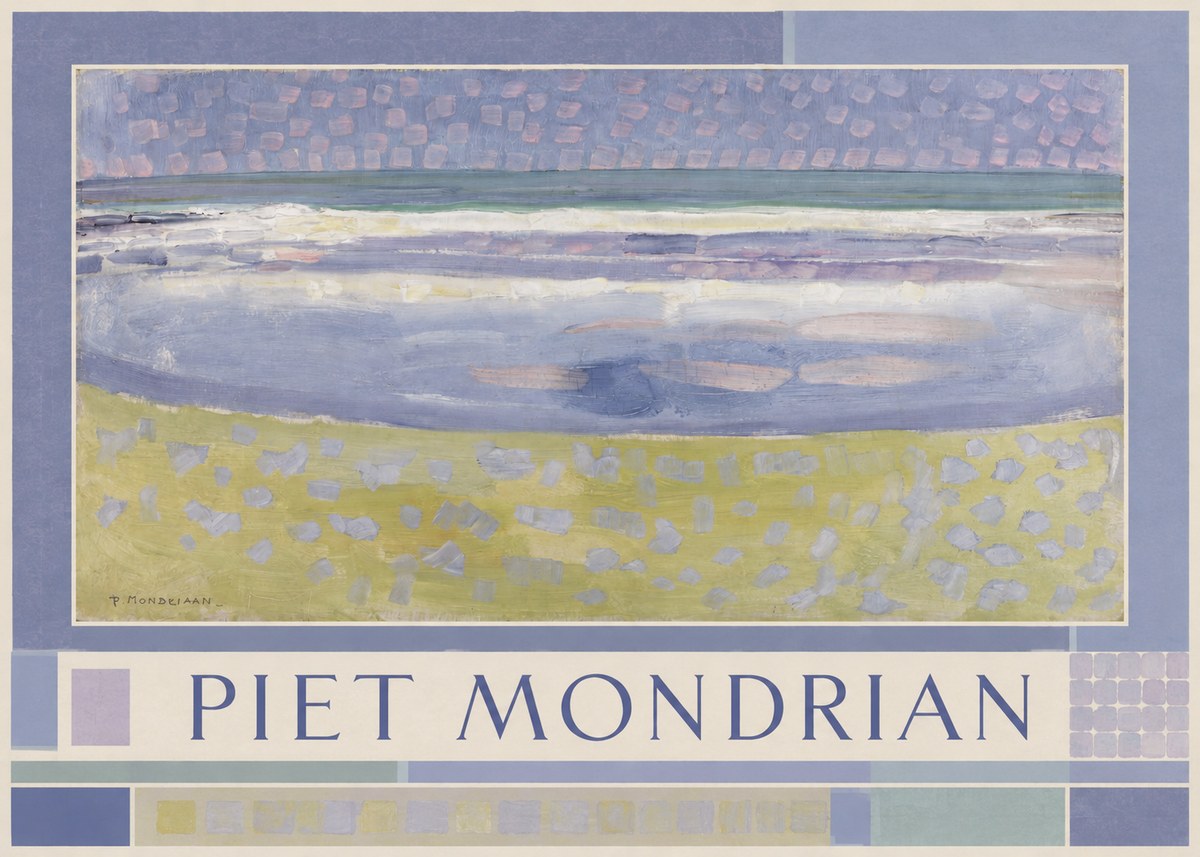 Piet Mondrian The Sea No1 - Plakát