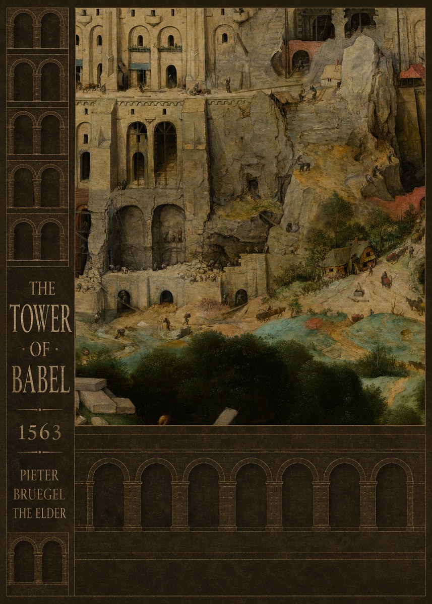 Pieter Bruegel The Tower of Babel XVII No4 - Plakát