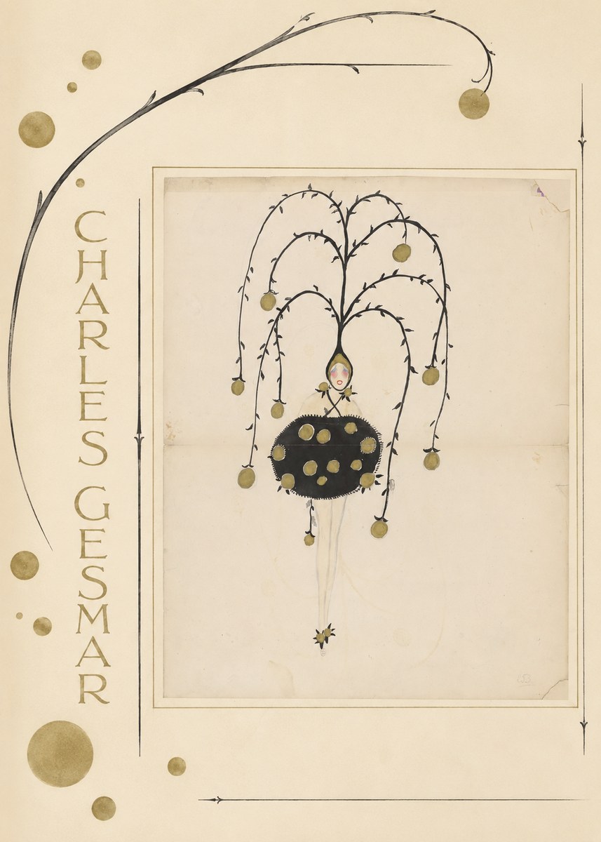 Charles Gesmar Figure with Hanging Orbs No3 - Plakát