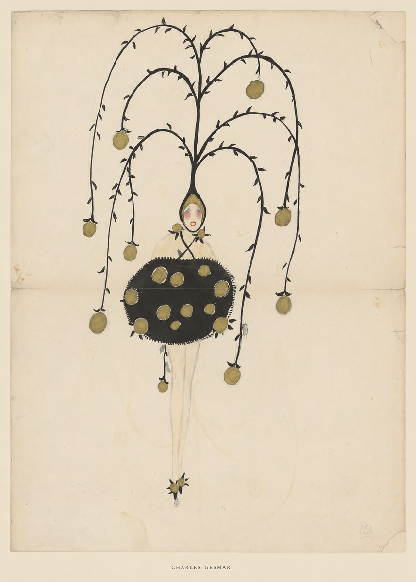 Charles Gesmar Figure with Hanging Orbs No5 - Plakát