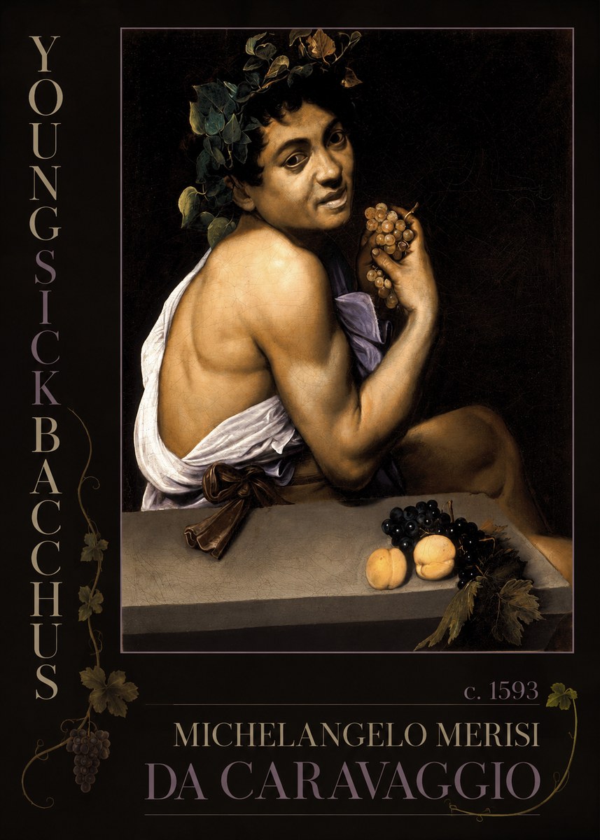 Michelangelo Merisi da Caravaggio Young Sick Bacchus No2 - Plakát